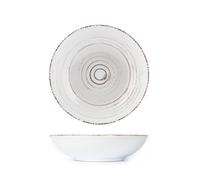 Set H&H New Terre Du Sud 6 Deep Plates, White, in Stoneware/Gres, 20cm