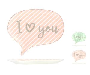 Set H&H New You&Me 6 Plates Cartoon, New Bone China, 20X16.5Cm