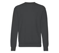 Set-In Belcoro Yarn Sweatshirt Fruit Of The Loom Mid Grey M