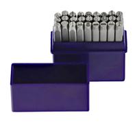 SET Letter Stamps A-Z - Letter Height: 4.0 mm - Font DIN 1451