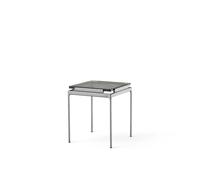 Set LN11 Side Table Smoked Glass/Dark Chrome