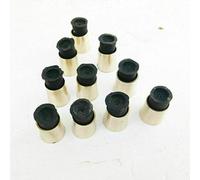 Set Lot of 10 Solid Brass Walking Stick Cane Spare Part Accessories Rubber Base & tip for Wooden Sticks-Wooden Canes