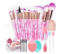 Set Makeup Tool, Pro Makeup Brushes,Mixed Blender Sponges, Remover Headband Wristband,Gifts