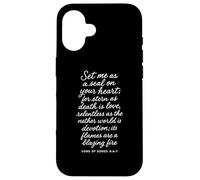 Set Me As A Seal On Your Heart Song Of Songs 8 6 7 Bible God Case for iPhone 16