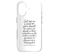 Set Me As A Seal On Your Heart Song Of Songs 8 6 7 Bible God Case for iPhone 17