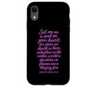 Set Me As A Seal On Your Heart Song Of Songs 8:6 Bible God Case for iPhone XR