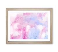Set Me Free In Abstract Modern Art Framed Wall Art Print, Ready to Hang Picture for Living Room Bedroom Home Office Décor, Oak A2 (64 x 46 cm)