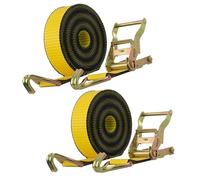 Set of 1 2 3 Heavy Duty Ratchet Straps, 5/8/10 M Long Tie Down Ratcheting with J-Hook, 2 Inch Cargo Straps for Truck Trailer Moving Vans(2pcs,8mx5cm/26.2'x2")