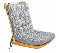 Set of 1/2/4/6 High Back Chair Cushions, Office Chair One-Piece Chair Pads with Ties Dining Room-Kitchen Thickened Chair Seat Cushion Outdoor/Indoor(Color:Color3,Size:XL:45x35x57cm1pc)