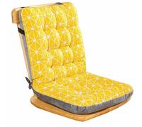 Set of 1/2/4/6 High Back Chair Cushions, Office Chair One-Piece Chair Pads with Ties Dining Room-Kitchen Thickened Chair Seat Cushion Outdoor/Indoor(Color:Color6,Size:L:42x33x45cm1pc)