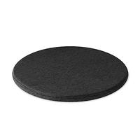 [Set of 1/2/4] Round Chair Pads, Memory Foam Seat Pad, Non-Slip Round Dining Chair Cushion, High Stool Seat Cushion, Suitable for Restaurants, Offices (Color : Black, Size : 35 * 35CM(Set of 1))