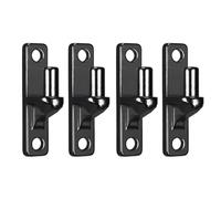 Set of 1/2/4 Wall Mount Gate Hinges Construction for Outdoor Fence Door Portable Sturdy Design with 5/8Inch Pin Fence Post Gate