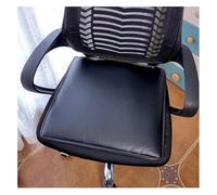 (Set Of 1/2/4) Waterproof Faux Leather Seat Cushion, Dining Chair Cushion Non-slip Office Chairs Square Chair Cushions(Black,40 * 40cm(Set Of 1))