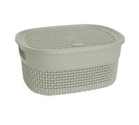 Set of 1 | 4 Liter Basket | Plastic Storage Box With Lid | Stackable & Nestable ETC Basket | Organizing for Small item in Home, Office, Bedroom, Kitchen - 24.5 x 11.3 x 18 cm ( )