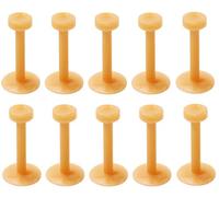 Set of 10 16GA Flesh Tone Flexible Bioflex Removable Push Top Piercing Retainers, Metal & Allergy Free, Bioflex, no gemstone