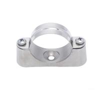 Set of 10 316 Stainless Steel Pipe Brackets with Aluminum Alloy Base for Pipe Support and Secure Clamping in Various Mechanical and Electrical Applications (16-18mm)
