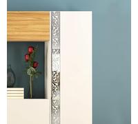 Set of 10 3D Mirror Art Kick Line Wall Stickers Acrylic Decals for Home Room Decoration with Lightweight Material (Silver L)