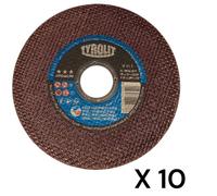 SET OF 10 4.5" SUPER-THIN CUTTING DISCS 115 x 1 x 22.23mm (4.5" x 3/64" x 7/8")