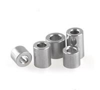 Set of 10 Aluminum Bushing Gaskets - M6 M8 M10 Flat Washers, Round Hollow No Thread Spacers(M6 10PCS T 8mm)