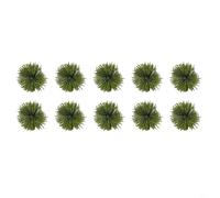Set of 10 Artificial Plants 3 cm Dark Green for Mini Shrubs for Decorative Pot and Model Making Plastic Plant