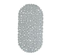 Set of 10 Bathtub Mats Non Slip Bath Insert Pebble Look Bathroom Accessory Grey