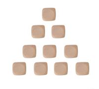 Set of 10 Blank Wooden Dice Cubes for DIY Craft Projects, Unfinished Square Wood Blocks for Engraving, Painting, Printing and Custom Game Designs(60mm)