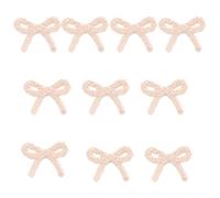 Set of 10 Bowknot Embroidery Bowknot Applizes Crochet Yarn Applique On Yarn Patches For Clothing Dress Jean Sewing Accessories