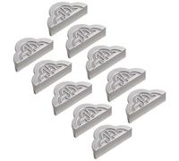 Set of 10, Cabinet Pulls Drawer Handles Decorative Wardrobe Cupboard Metal Pull Bathroom Zinc Alloy Furniture Knobs Dresser Door Handle with Mounting Screws