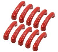 Set of 10, Ceramic Drawer Pulls Smooth Finish Dresser Handle, Modern Kitchen Bathroom Cupboard Wardrobe Cabinet Handles for Home Renovation Furniture Decor