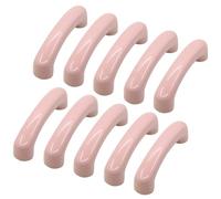 Set of 10, Ceramic Drawer Pulls Smooth Finish Dresser Handle, Modern Kitchen Bathroom Cupboard Wardrobe Cabinet Handles for Home Renovation Furniture Decor