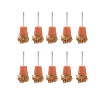 Set of 10 Christmas Tree Hanging Gnomes Miniature Ornaments Swedish Handmade Santa Elves Tomte Scandinavian Dolls Decors