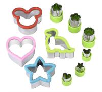 Set of 10 cookie cutters for children, including Mickey Mouse