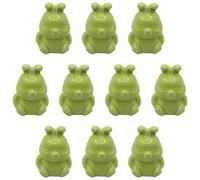 Set of 10, Cute Bunny Glazed Ceramic Drawer Knobs, Colorful Animal Cabinet Pulls Handles for Kids Room, Nursery, Wardrobe, Cupboard, Dresser, Home Furniture Decoration