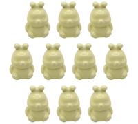 Set of 10, Cute Bunny Glazed Ceramic Drawer Knobs, Colorful Animal Cabinet Pulls Handles for Kids Room, Nursery, Wardrobe, Cupboard, Dresser, Home Furniture Decoration