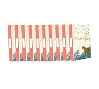 [Set of 10] Designer Ring Binder Files, A4,35 mm Spine, Slim 2-Ring -Unique Design Document Files (Animal Print Design)