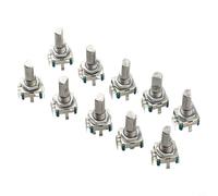Set of 10 EC11 Rotary Encoder Switches with 360 Degree Rotation and 5Pin Connector for Electronic Devices and Smart Home Systems (20MM half)