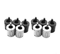 Set of 10 Ferrite Ring Core Clip On Noise Suppressors for 7mm Diameter Cables, Built for Reducing on USB, Mouse, Keyboard, and Headset Lines (GRAY)