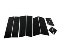 Set of 10 Gloss Black Window Pillar Posts Door Trim Covers for Mazda CX5 Model Years 2017 to 2022, OEM Specification Design