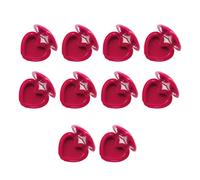 Set of 10 Heart Shape Cosmetic Case with Mirror, Small Travel Lipstick Boxes for Cosmetics, Cosmetics, Cosmetics, Cosmetics, Reusable, Cosmetic Storage, Pink