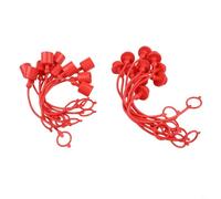 Set of 10 Hydraulic QuickConnect Dust for Male & Female Hose Ends 12 Inch Compatible with ISO5675 for Agricultural Machinery and Engineering Vehicles