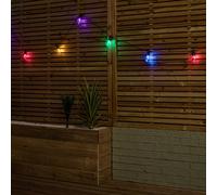Samuel Alexander Set of 10 Indoor Outdoor Connectable Festoon Lights with Multi-Coloured LEDs