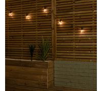 Set of 10 Indoor Outdoor Connectable Festoon Lights with Warm White LEDs