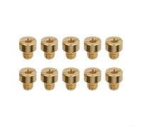 Set of 10 Metal Carb Main Jets for Carburetor Sizes #155 to #205 Thread Size M5x0 75mm Fits Various Carburetor Models