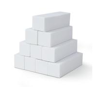 Set of 10 Nail File Nail Polishing Blocks, Buffer for Nail Art Tips, Professional Polishing File for Sanding Acrylic or Natural Gel Nails, 4 Washable Sides for Manicure