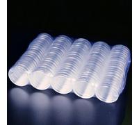 Set of 10 or 25 Transparent Coin Holders 27mm Plastic Capsules for Coin Collection (10pcs)