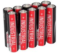 ANSMANN AAA Industrial Alkaline Batteries [Pack of 10] Long Lasting High Capacity AAA Type Battery For Household Appliances and Industrial or Laboratory Equipment