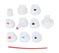 Set of 10 Professional Paint Can Adapter Nozzles Multiple Front Sprayer Nozzle Tip Reinforced for Consistent Graffitis Paint Caps Replacements
