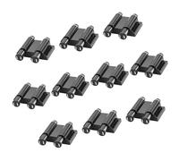 Set of 10 Push to Open Door Catches Metal Latches Set for Cabinet Door Suitable for Kitchen Bathroom Office Heavy Duty Cabinet Latches