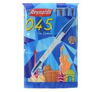 Set of 10 Reynolds 045 fine carbure Non smudge ball Point pens BLUE