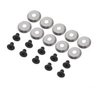 Set of 10 Round Carbide Inserts 18x3mm with 30 Degree Cutting Angle for Woodturning on Lathe Suitable for MDF, Hardwood, Softwood, and Plywood